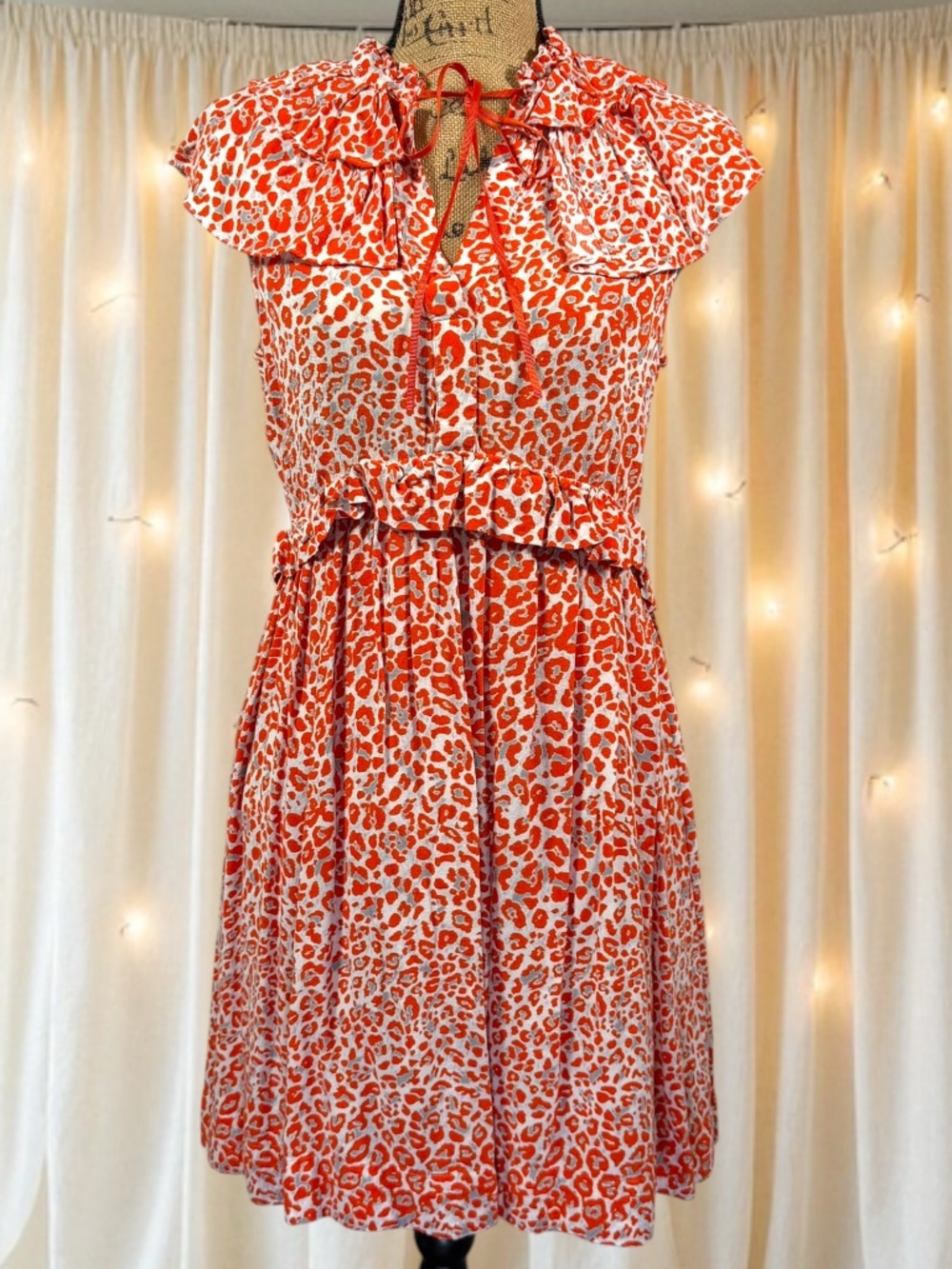 MAJE Rutti Animal Print Dress